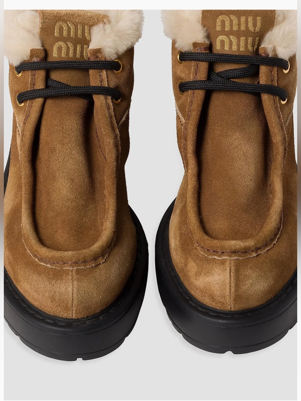 Miu Miu Faded Suede Booties
